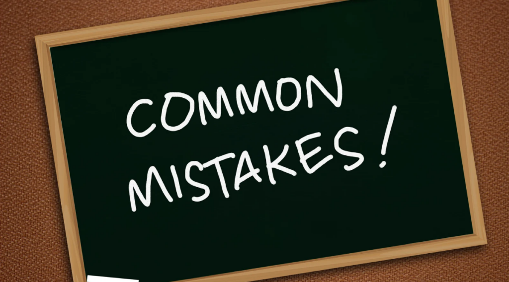 common mistakes
