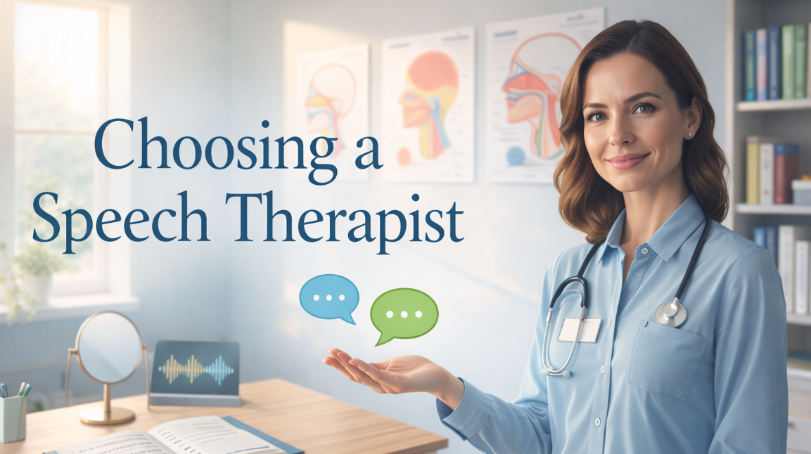 choosing a speech therapist
